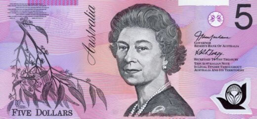 5 Australian dollars banknote