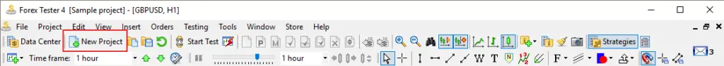 Forex Tester new project