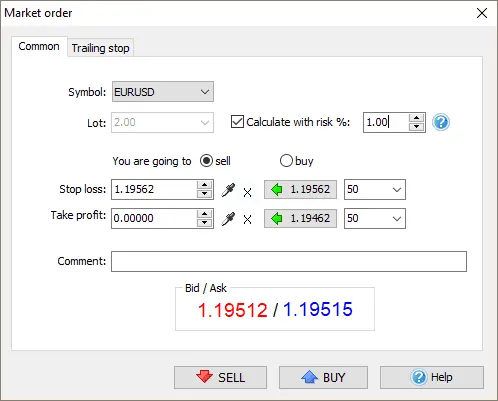 Forex Tester Risk Calculator