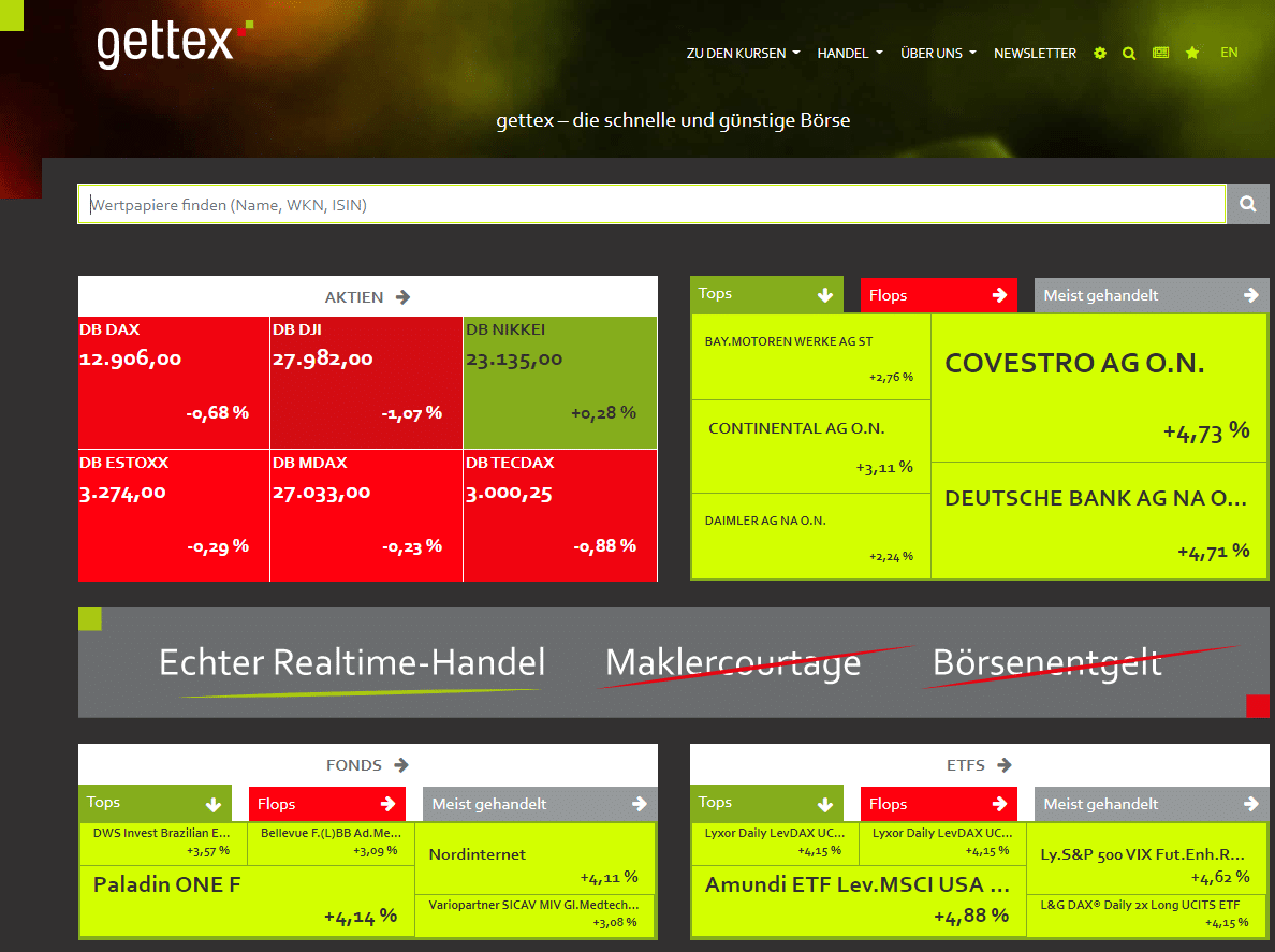 The Gettex website